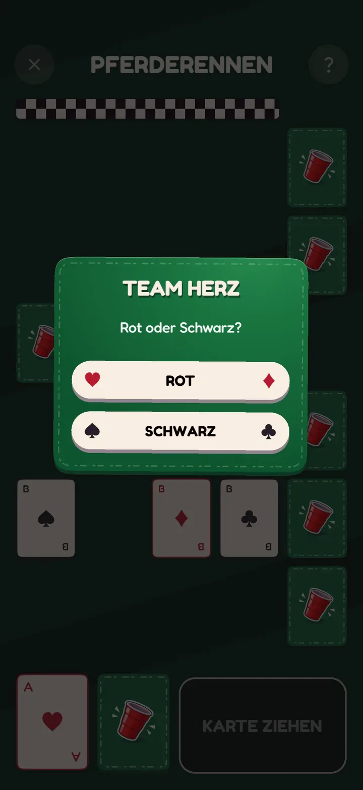 Bildschirm 2 des Spiels Pferderennen