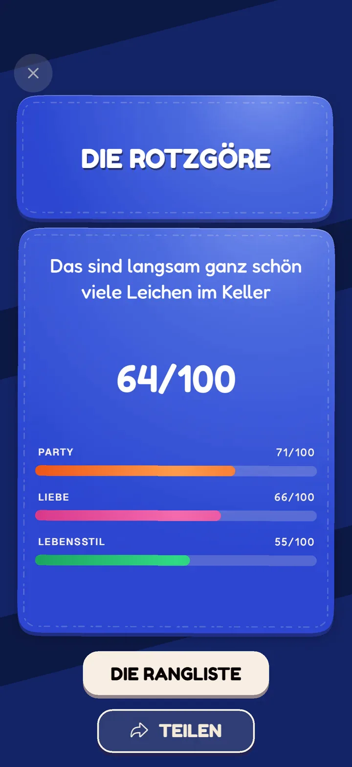 Bildschirm 2 des Spiels Unschuldstest
