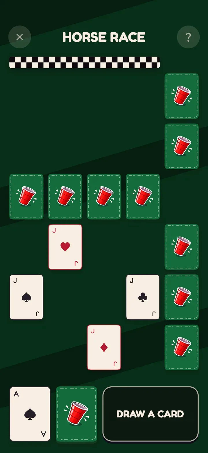 Screen 1 of Horse Race