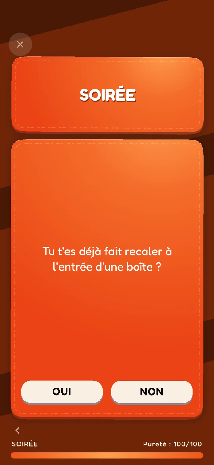 Écran 1 du jeu Test de Pureté